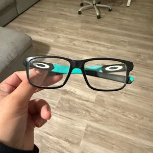 Oakley boys Black and Teal Glasses